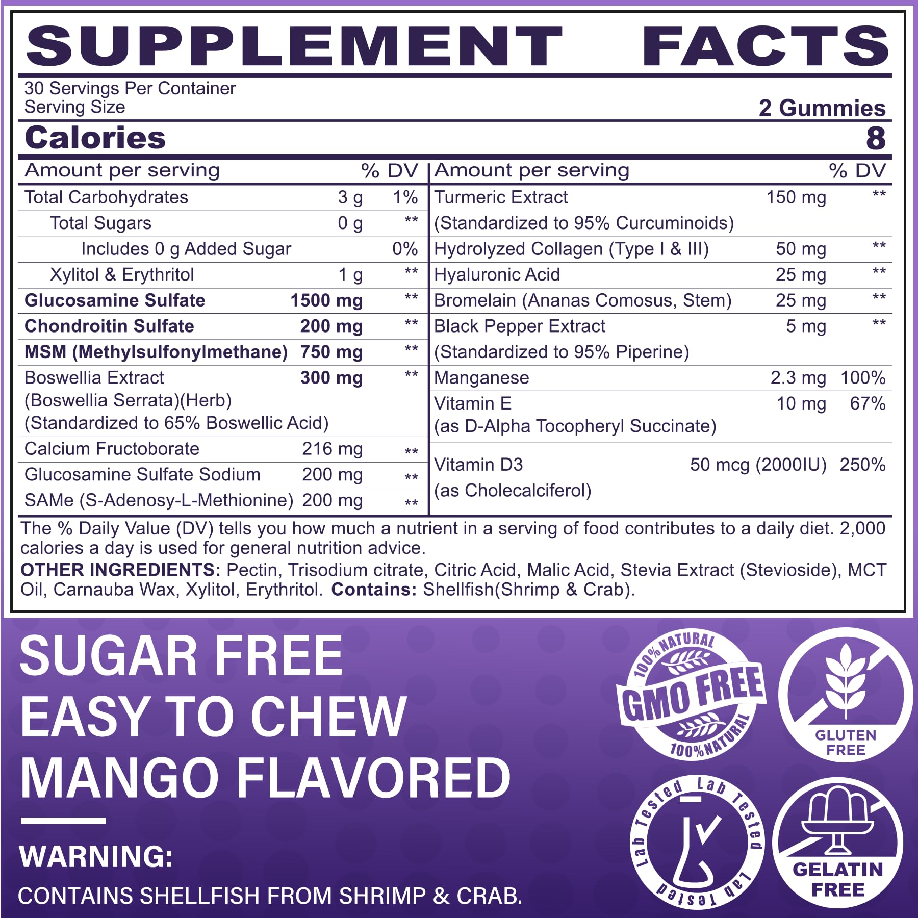 Close-up of LILICARE gummies showing mango flavor and soft texture for daily use