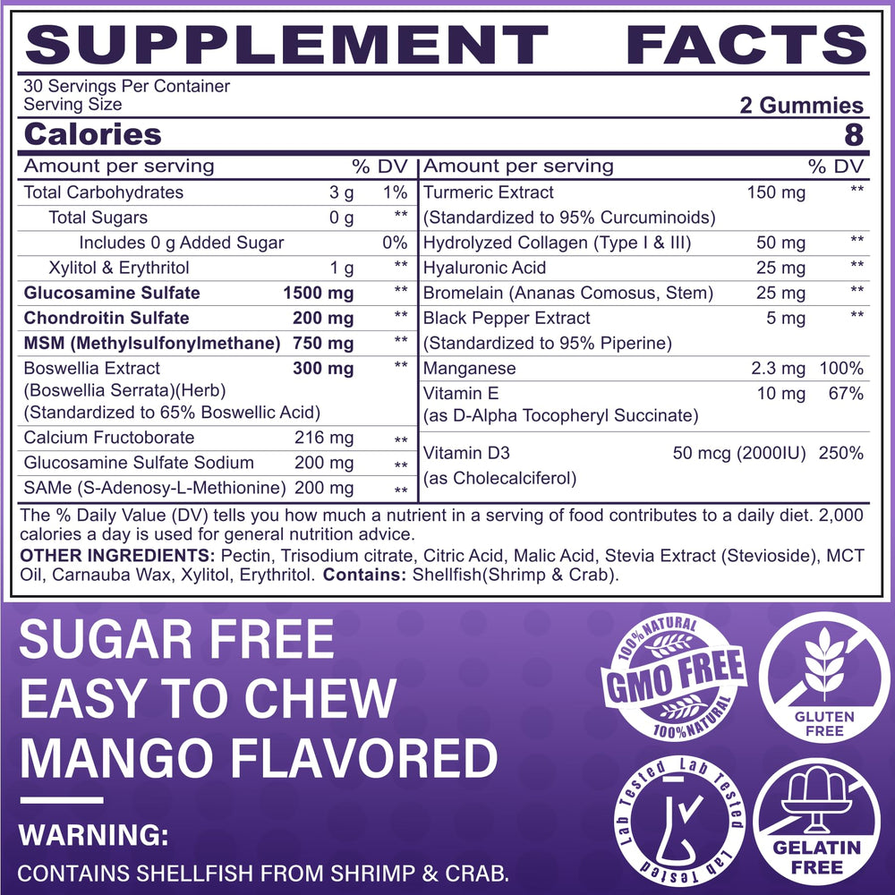 Close-up of LILICARE gummies showing mango flavor and soft texture for daily use