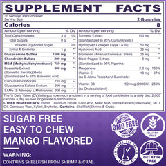 Close-up of LILICARE gummies showing mango flavor and soft texture for daily use
