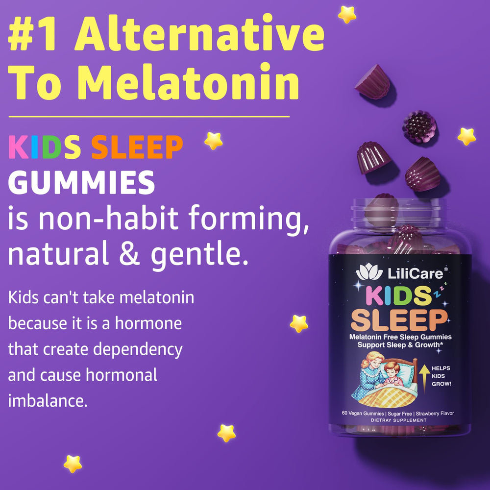LILICARE bedtime routine with gummies promotes a calm night.