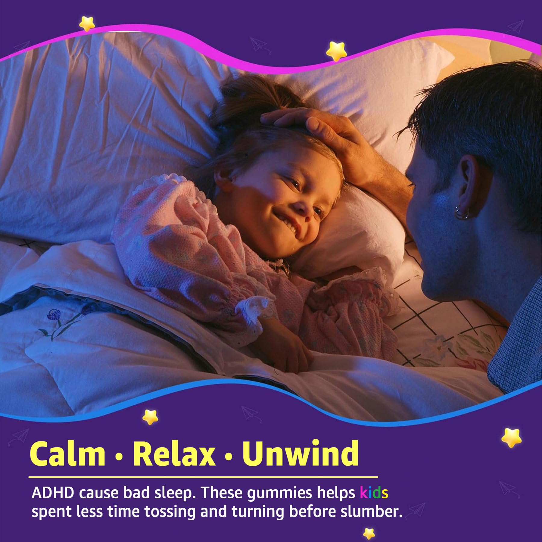 LILICARE gummies close-up, appealing fruit flavor for bedtime.