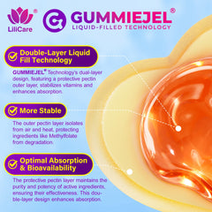 LILICARE L-MethylFolate Gummies on a dish shows pleasant texture