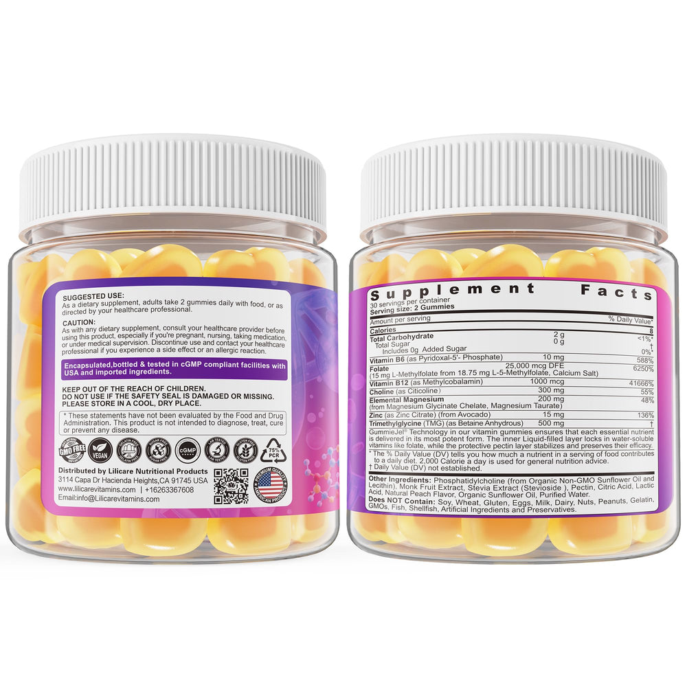 LILICARE L-MethylFolate Gummies GummieJel tech preserves stability