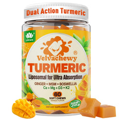 LILICARE Liposomal Turmeric Chews bottle for convenient daily use and boosted absorption