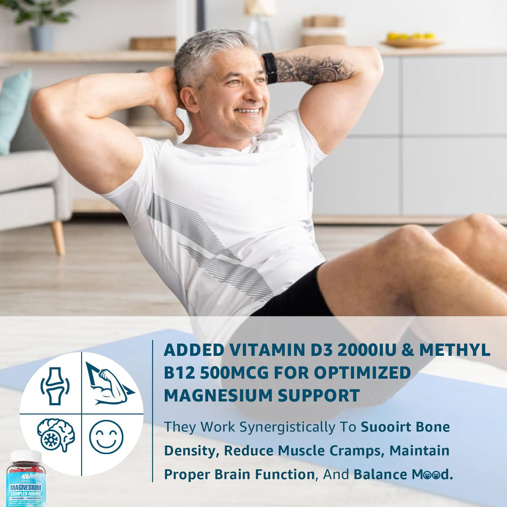 Active lifestyle scene with a person taking LILICARE gummies