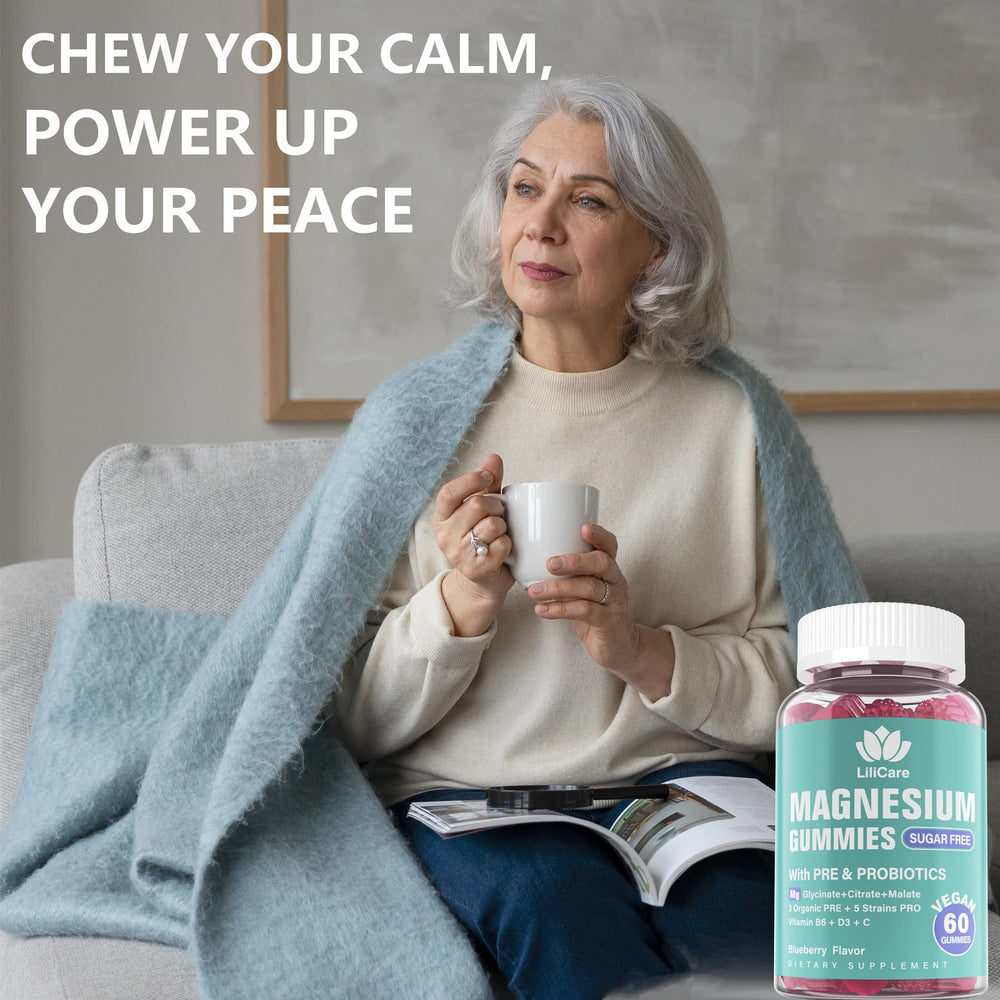LILICARE Magnesium gummies blueberry flavor, a tasty vegan option