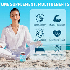 Ingredients panel on LILICARE box highlighting eight magnesium forms