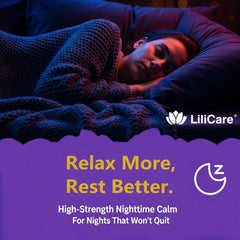LILICARE Melatonin Gummies dispensing shot demonstrates easy dosing