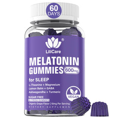 LILICARE Melatonin Gummies bottle for a soothing nightly routine