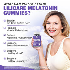 LILICARE Melatonin Gummies grape flavor appealing for evenings
