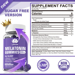 LILICARE Melatonin Gummies pour for easy night-time dosing