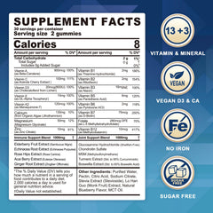 LILICARE methylated multivitamin bottle open with gummies