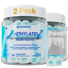 LILICARE methylated multivitamin gummies packaging for daily wellness on the go.