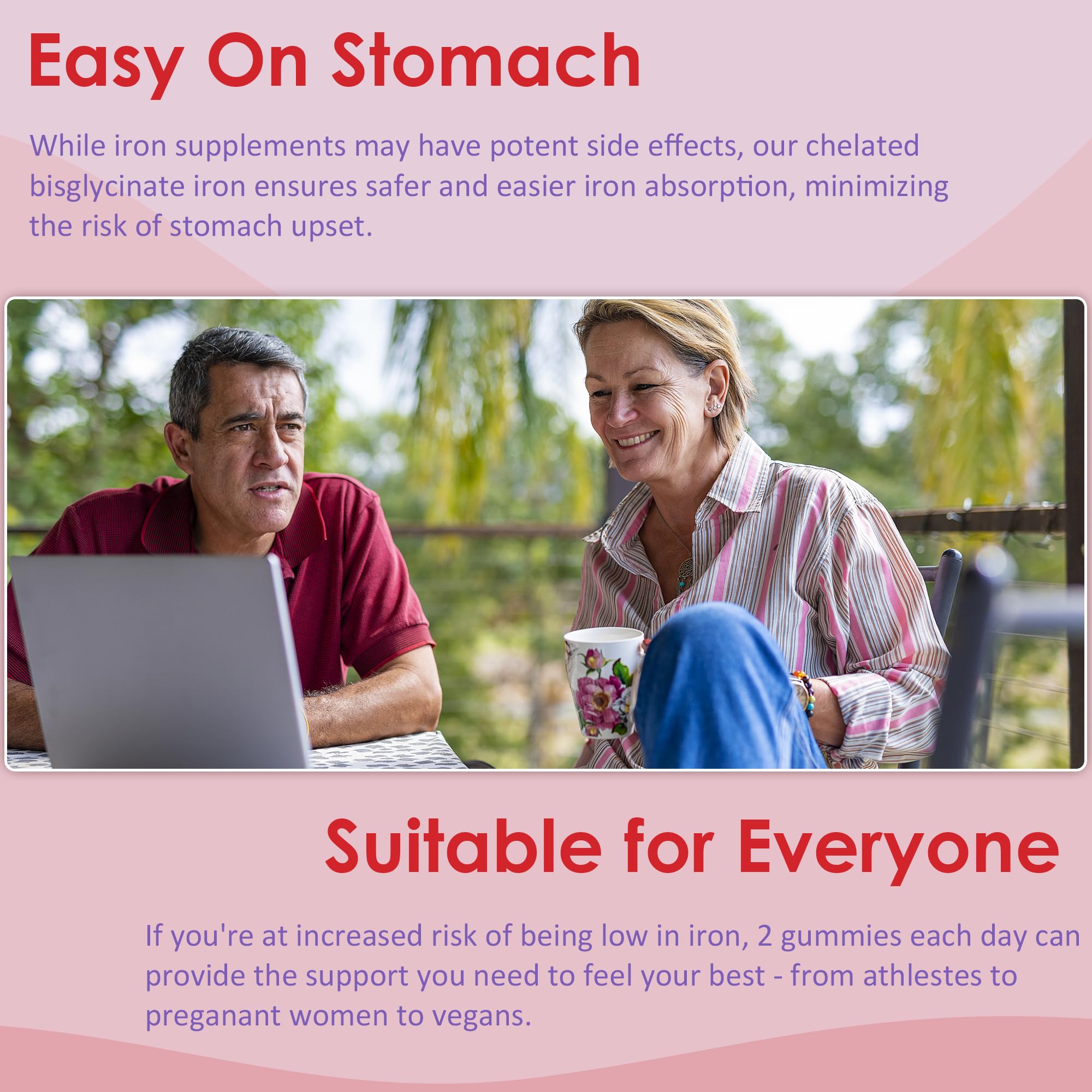 LILICARE peach-flavored gummy held in hand for quick energy on busy days.