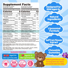 LILICARE gummies texture close-up highlights kid-friendly berry flavor and sugar-free formula.