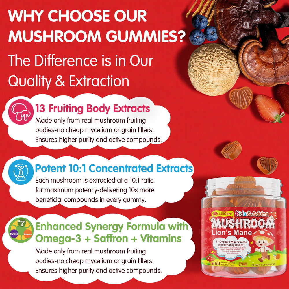 LILICARE sugar-free gummies display a guilt-free wellness option.