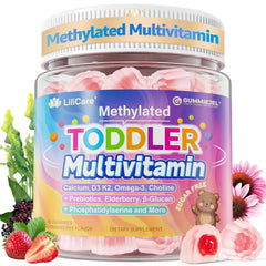 LILICARE Toddler Multivitamin Gummies bottle for easy daily nutrition.