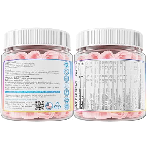 LILICARE Toddler Multivitamin Gummies serving shows convenient, chewable daily dose.