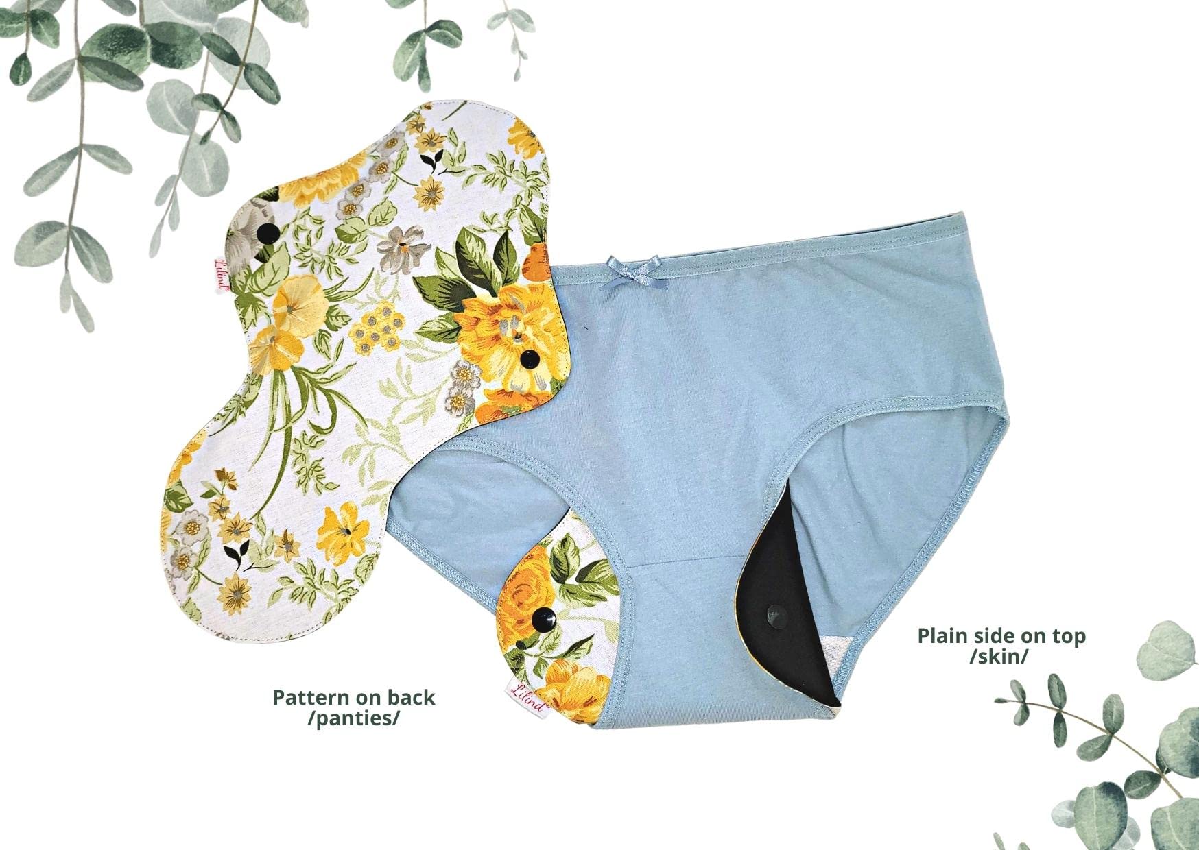 Lilind random flowers print on packaging for stylish design