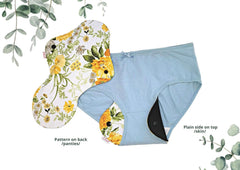 Lilind reusable cloth pad in a ready-to-wash state for eco-friendly care