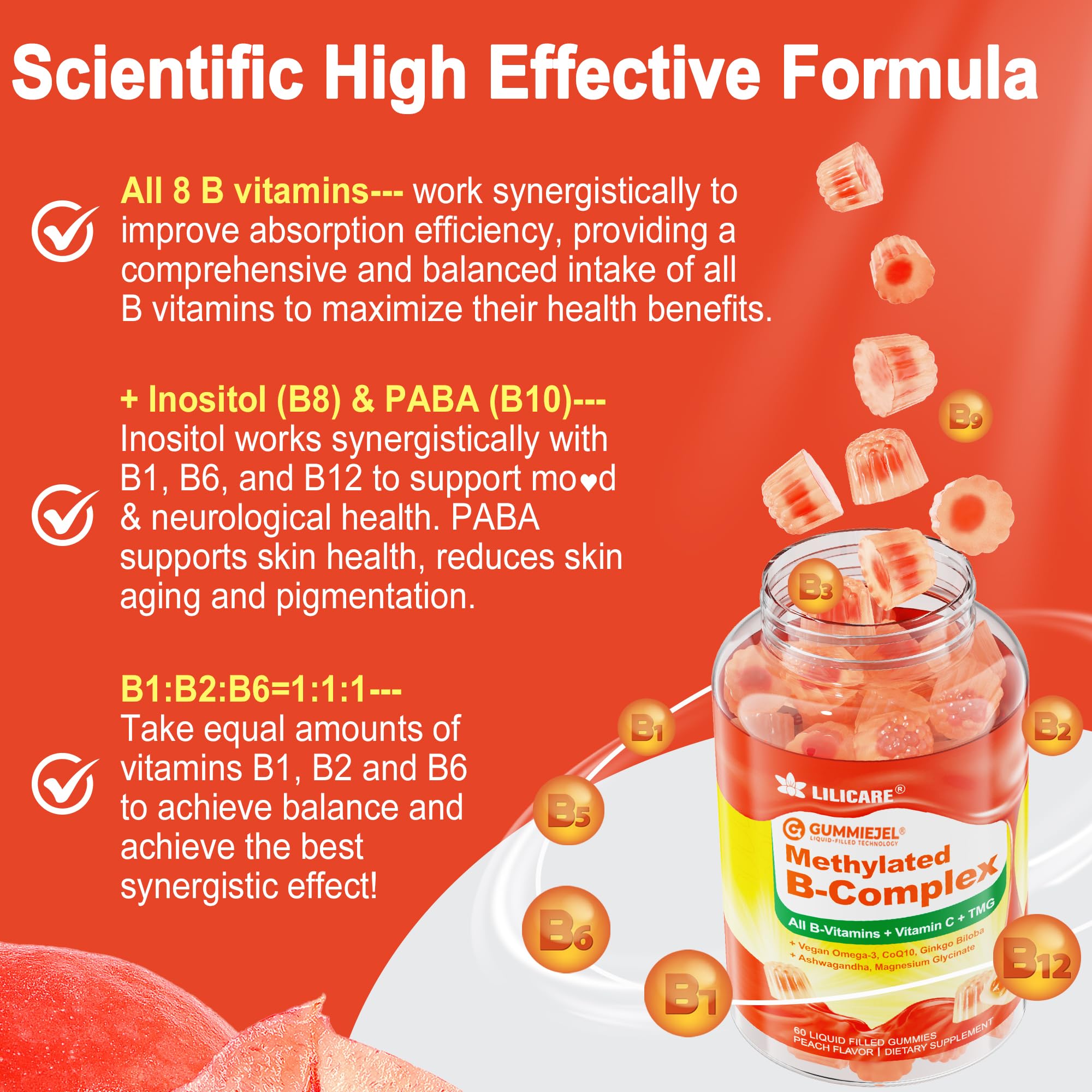 LILICARE sugar-free label on bottle communicates dietary suitability