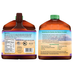 Lily of the Desert Aloe Vera Juice measuring cup included for precise serving.