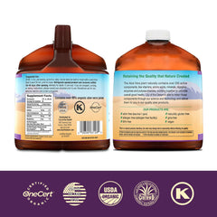 Pouring Lily of the Desert Aloe Vera Juice for easy daily use before meals