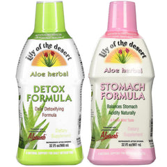 Lily Of The Desert Stomach Formula bottle with mint aroma for digestion support