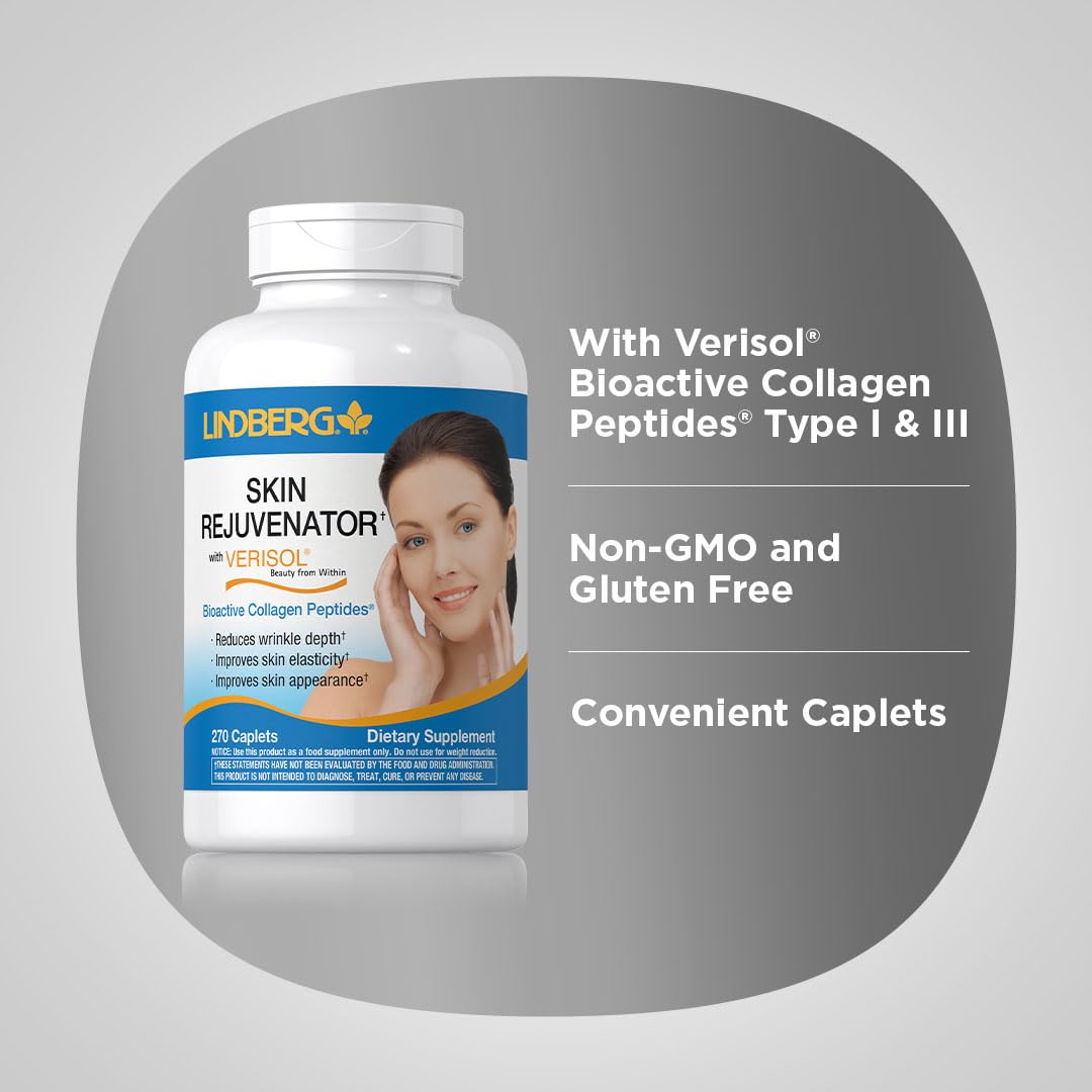 Lindberg Skin Rejuvenator tablet dispensing demonstrates convenient daily dosage.
