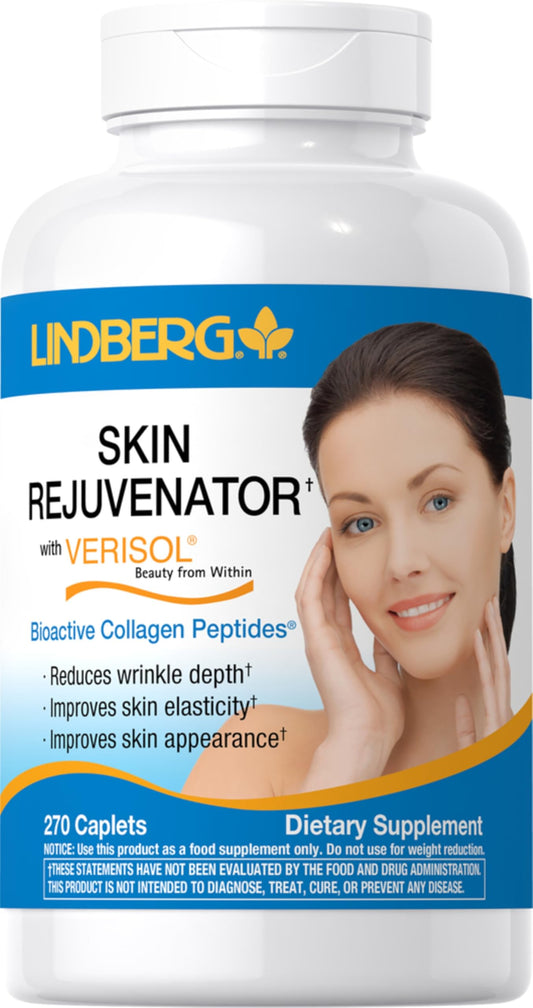 Lindberg Skin Rejuvenator bottle with Verisol for daily skin support.