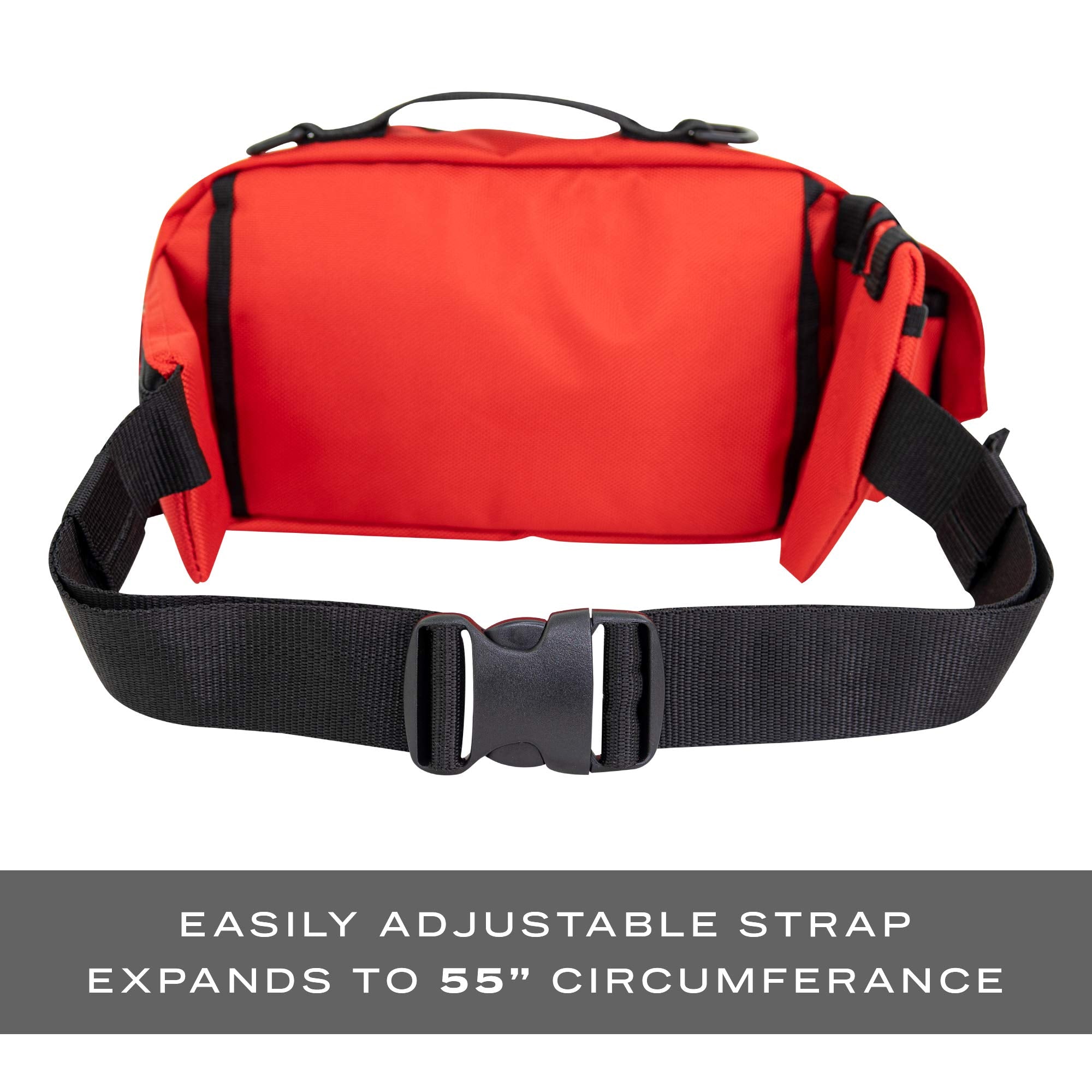 LINE2design Deluxe Medical Fanny Pack Large side view highlights rugged portability