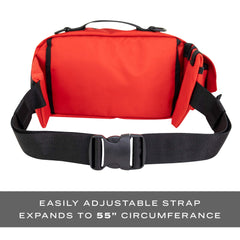 LINE2design Deluxe Medical Fanny Pack Large side view highlights rugged portability