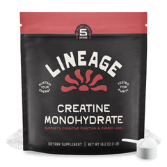 Lineage Provisions micronized-creatine-sea-salt-tub improves solubility for easy mixing.