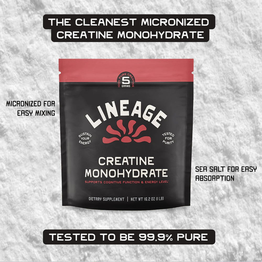 Lineage Provisions third-party-purity-testing badge signals trusted quality.