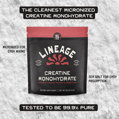 Lineage Provisions third-party-purity-testing badge signals trusted quality.