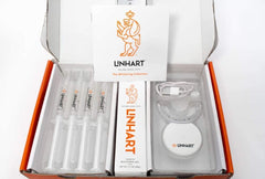 LINHART gel application close-up on teeth