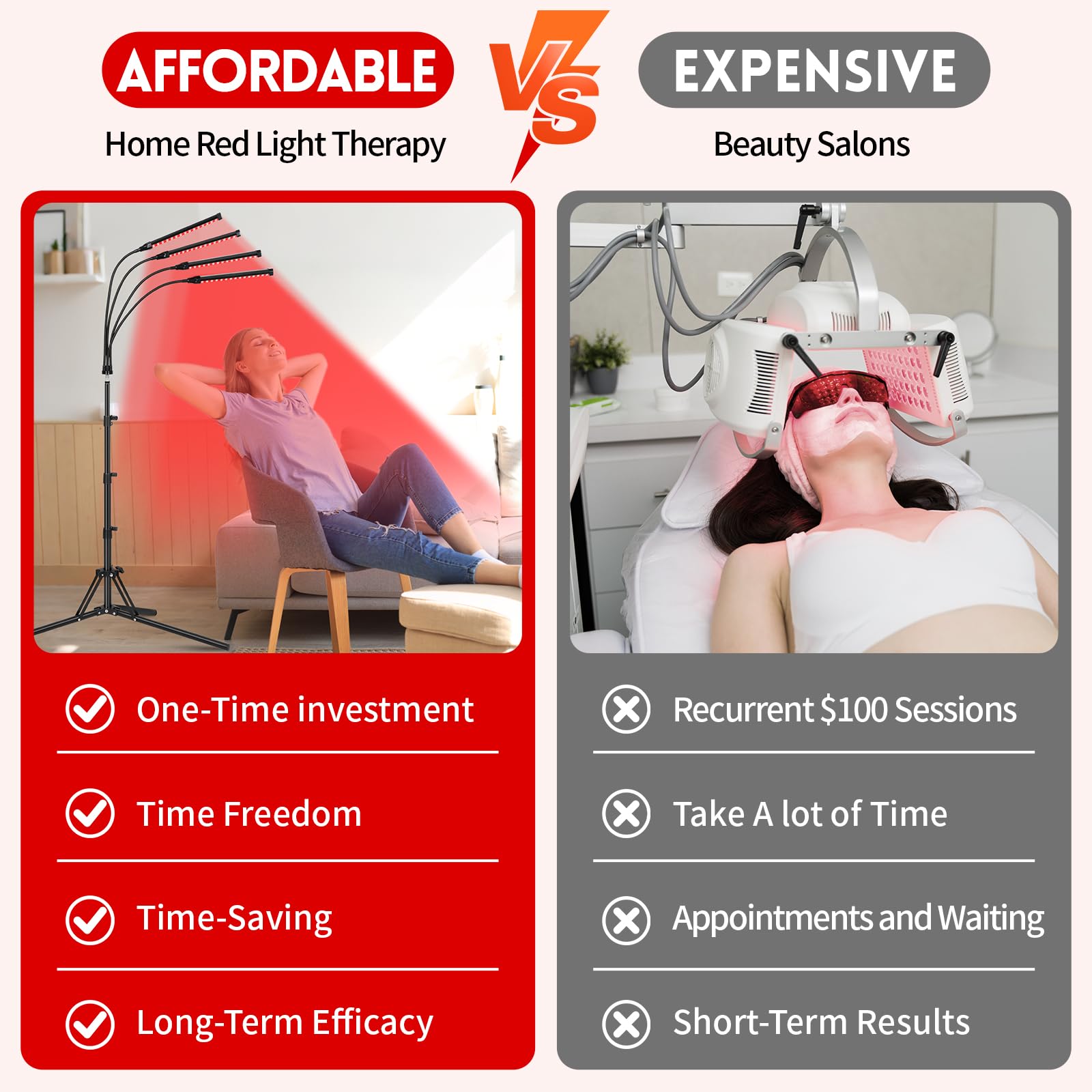 Linidcoud full-body therapy area suitable for neck to knees sessions.