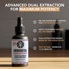 LionsManeExtracts Vegan non-GMO Reishi tincture dropper daily resilience