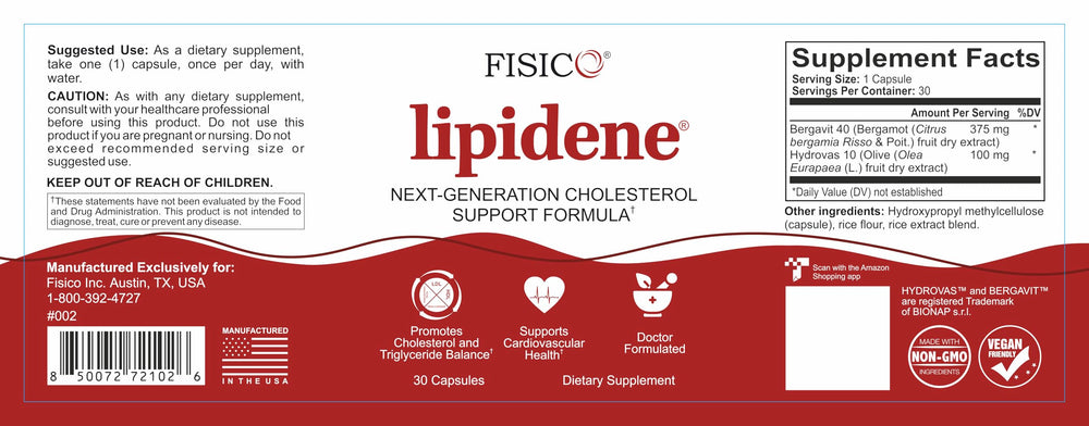 Lipidene bottle cap close-up indicates simple one capsule per day use