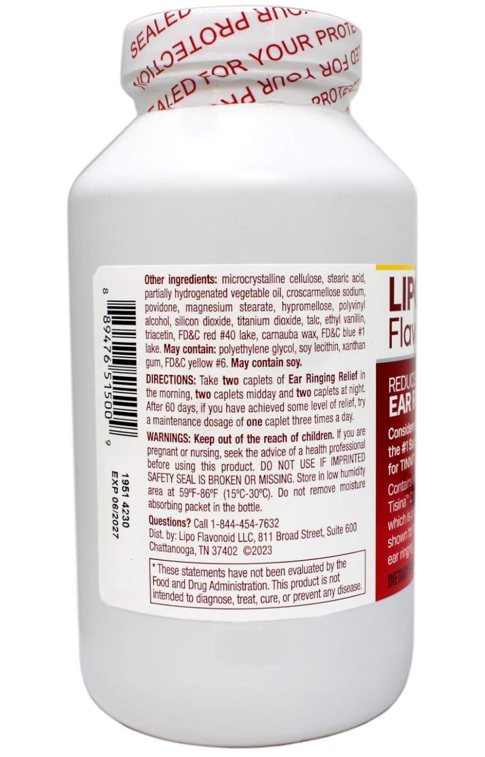Lipo Flavanoid Tisina Complex illustration highlighting clinically studied blend.