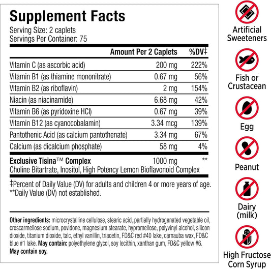 Lipo-Flavonoid lemon bioflavonoid ingredients shown for natural ear health support.