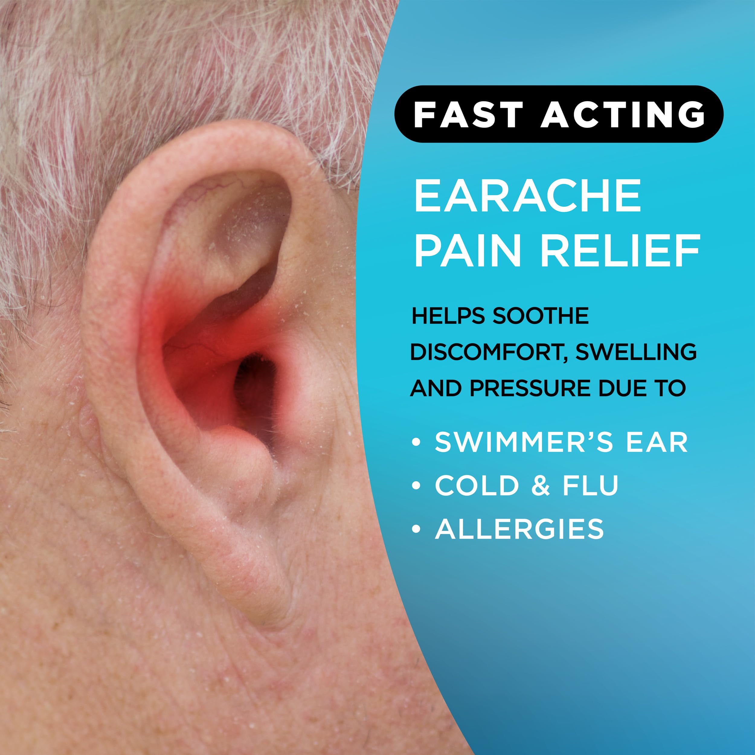 Lipo-Flavonoid ear drops, quick-action dropper, soothe ear discomfort on contact.
