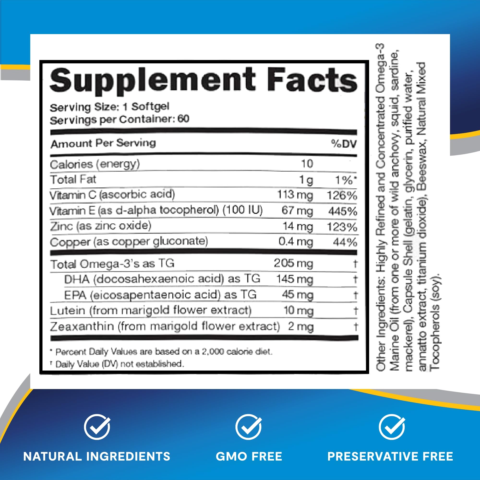 Lipotriad lecithin and beeswax formula for eye health