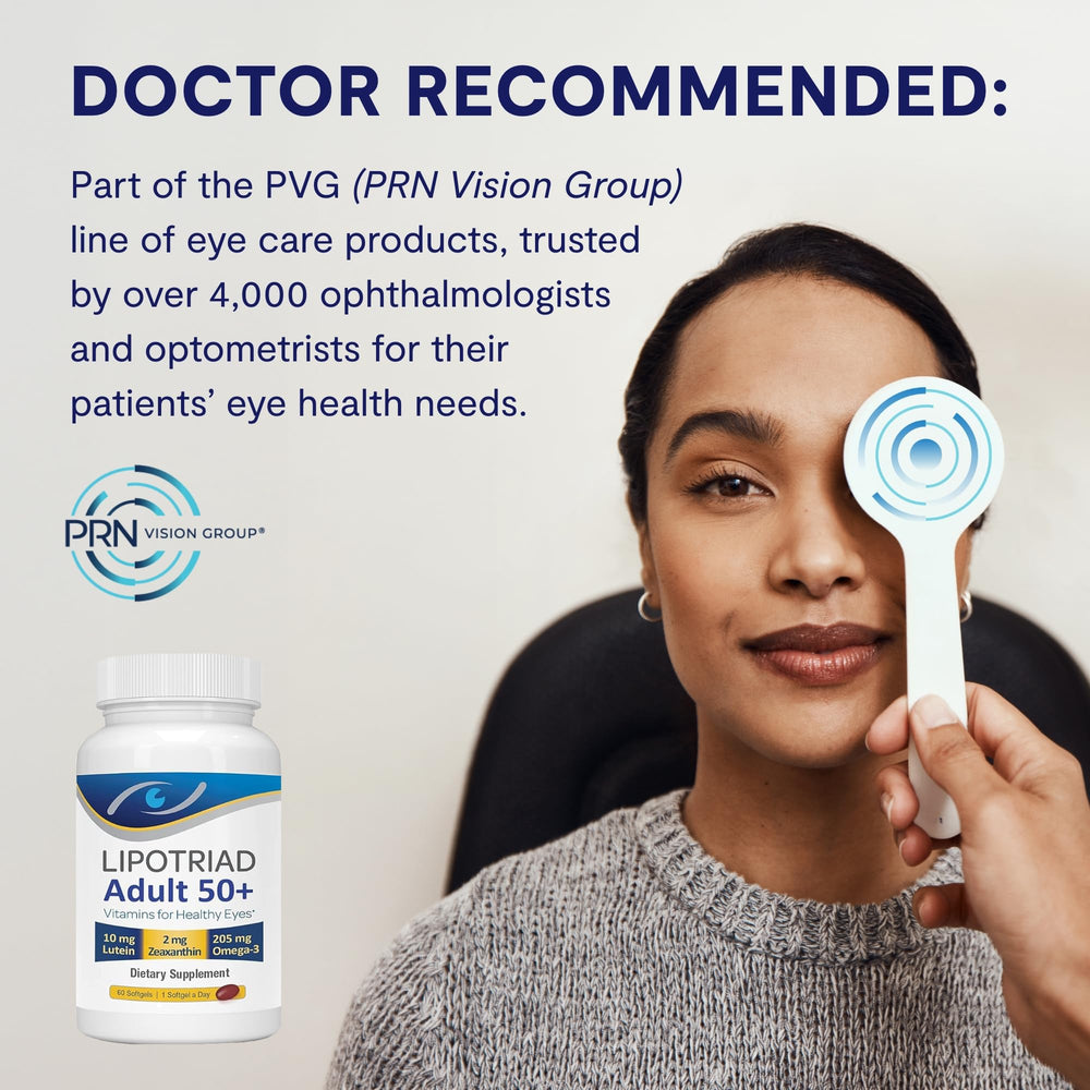 Lipotriad omega-3 fish oil softgels for eye lubrication
