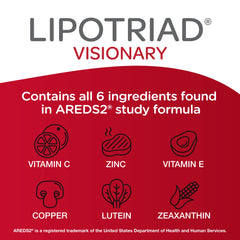 Lipotriad Visionary Eye on a shelf suggests accessible doctor-recommended supplement.