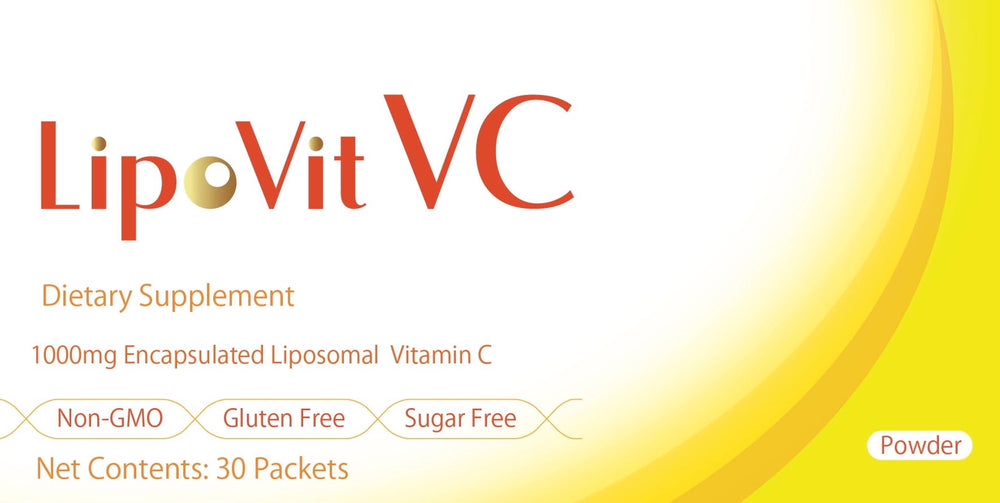 LipoVit VC liposomal sachet packaging for easy daily vitamin C intake
