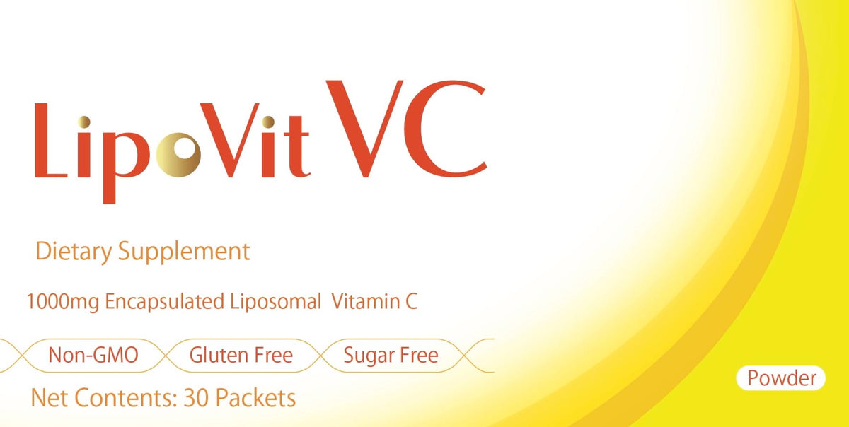 LipoVit VC liposomal sachet packaging for easy daily vitamin C intake