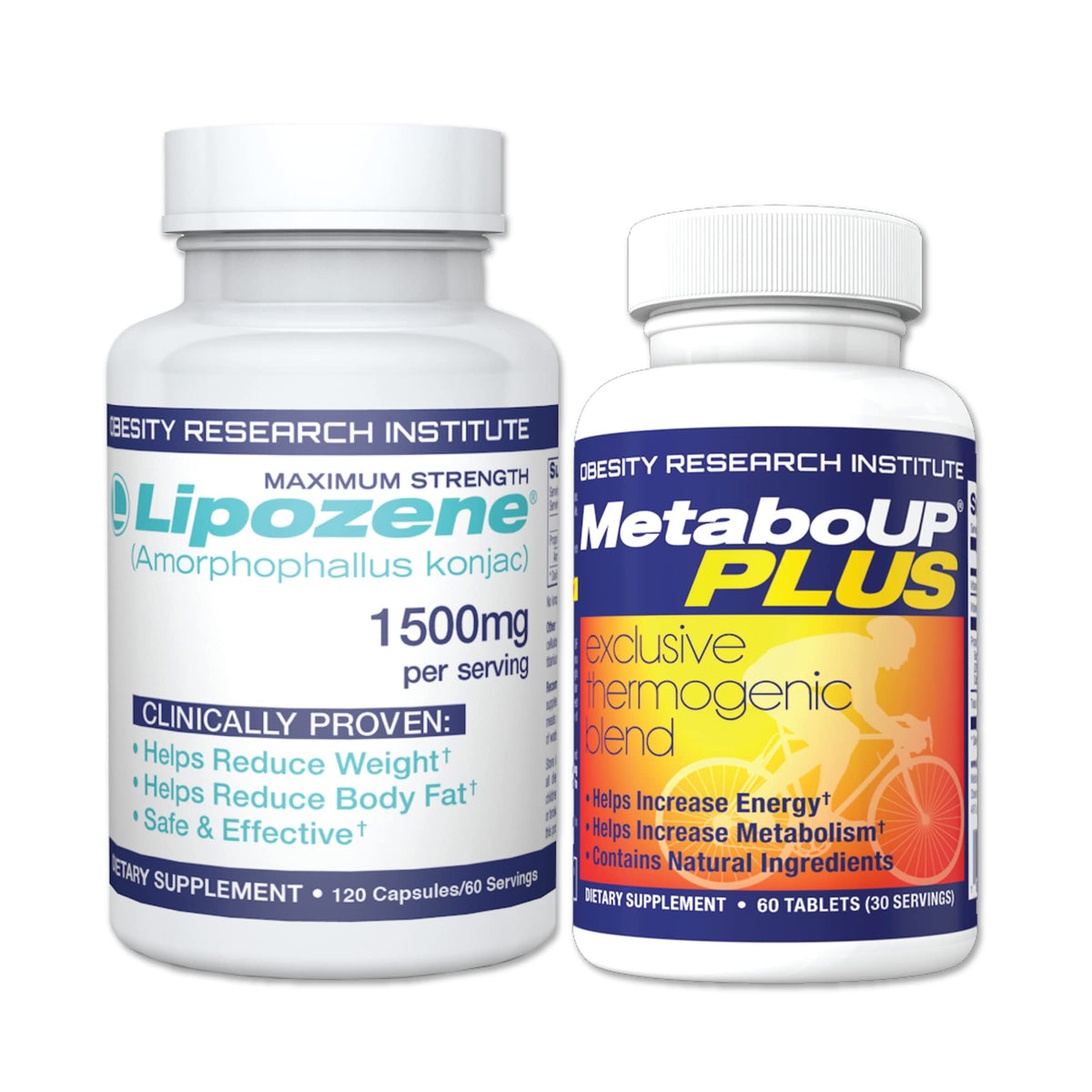 Lipozene fiber supplement bottle front view for convenient weight-management support