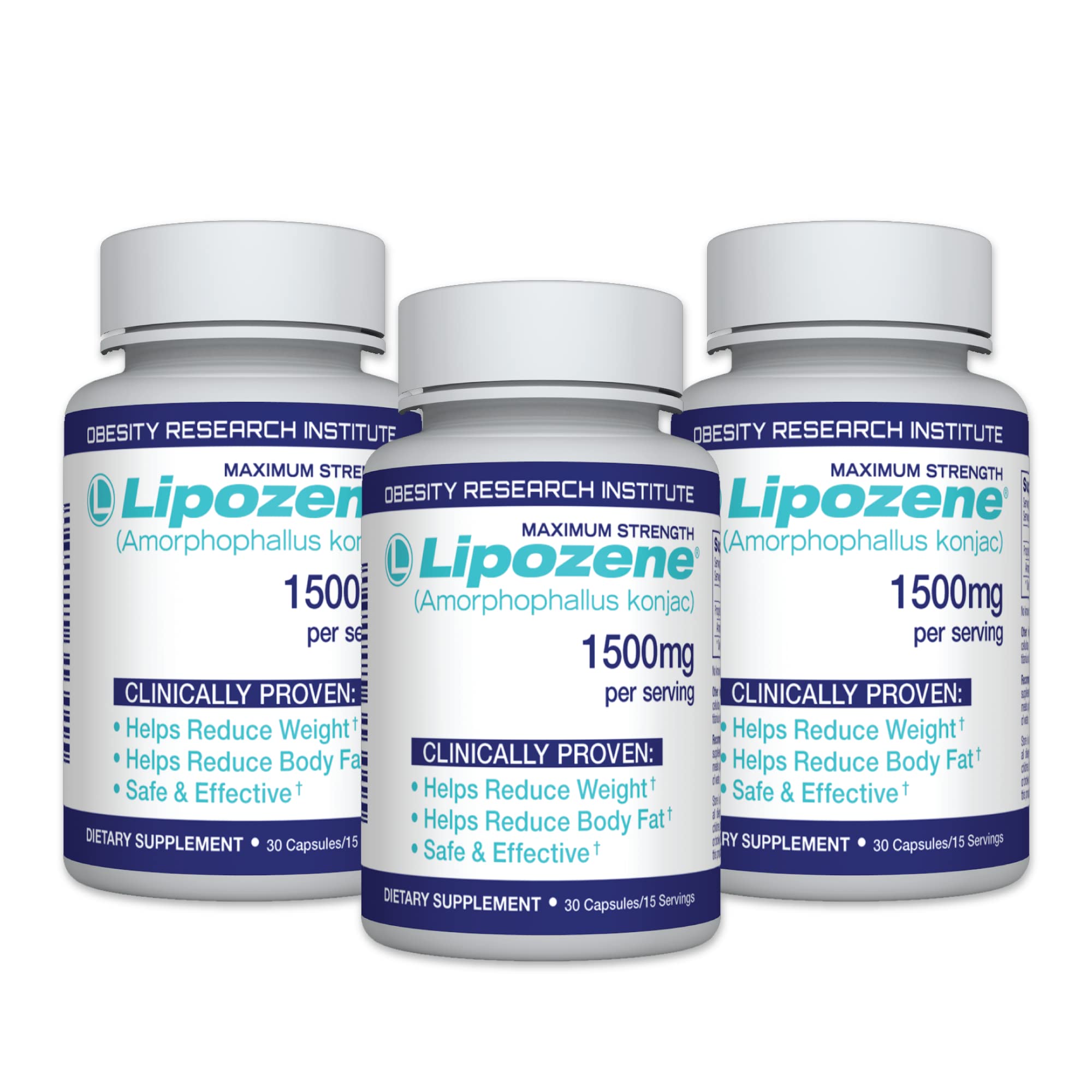 Lipozene bottle front, a trusted appetite suppressor for daily use