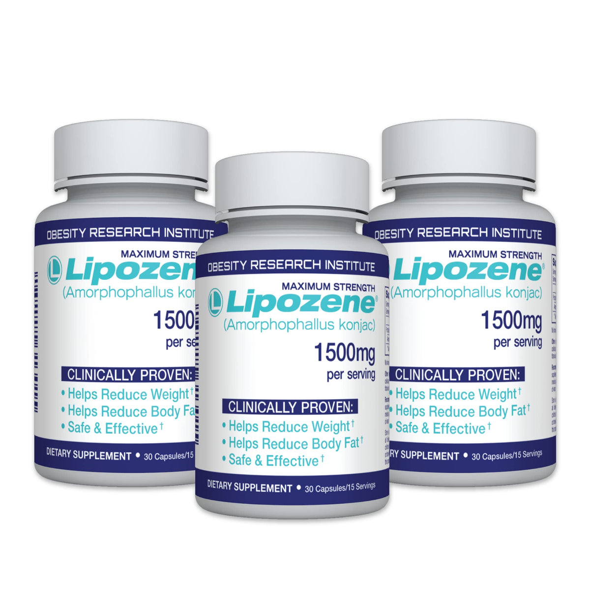 Lipozene bottle front, a trusted appetite suppressor for daily use